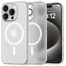 Pouzdro Tech-Protect MagSlim MagSafe iPhone 16 Pro - Matte / White