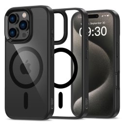 Pouzdro Tech-Protect Magmat MagSafe iPhone 16 Pro Max - Black/Clear