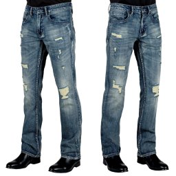 kalhoty pánské (jeans) WORNSTAR - Trailblazer - Faded Blue - WSP-TBFB