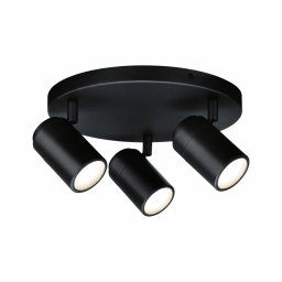 PAULMANN Spotlight Zyli IP44 GU10 230V max. 3x10W stmívatelné černá mat kulaté