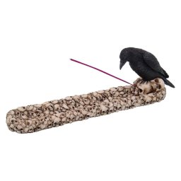 stojan na vonné tyčinky Raven Skull - NEM2836