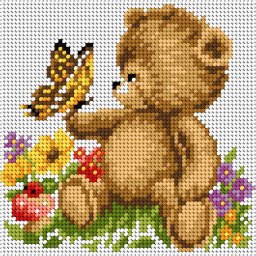 Sestava pro vyšívání křížkovým stehem Malwina 15x15cm - č. 1011