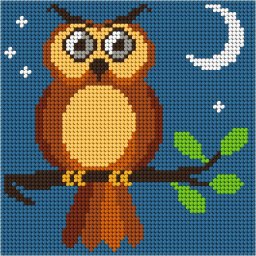 Sestava pro vyšívání křížkovým stehem Malwina 15x15cm - č. 1048