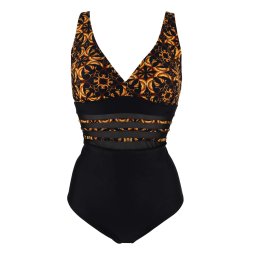Hilda Black jednodílné plavky AG88141 XXL černá