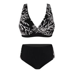 Marta plavky s vyjímatelnou výztuží bez kostic P407 4XL černá