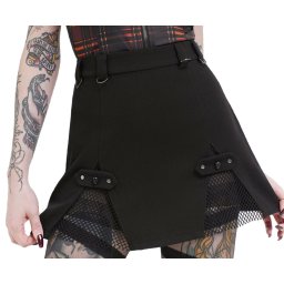 sukně dámská KILLSTAR - Wrong Way Home - Black - KSRA011475
