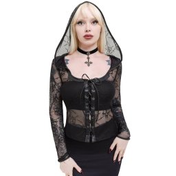 tričko dámské s dlouhým rukávem KILLSTAR - Miss Guidance - Black - KSRA011427