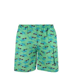 Happy Shark koupací šortky s kapsou M světle zelená