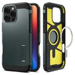 Spigen Tough Armor Mag MagSafe iPhone 16 Pro - Abyss Green