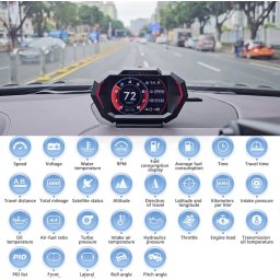 Palubní počítač do auta HUD displej 3,5" - Multifunkční sportovní Akcelerometr Display