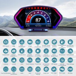 HUD palubní počítač do auta (displej) 6" - Multifunkční sportovní Akcelerometr Display