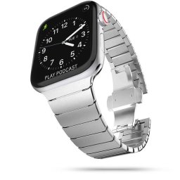 Tech-Protect LinkBand Apple Watch 4/5/6/7/8/9/10/SE Ultra 1/2 44/45/46/49mm - Stříbrný