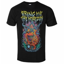 tričko pánské Bring Me The Horizon - Smoking Dinosaur - BLACK - ROCK OFF - BMTHTS98MB