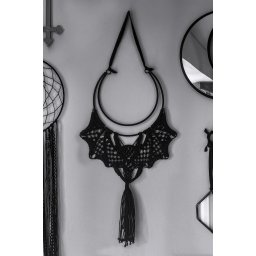 dekorace závěsná KILLSTAR - Bat Macrame - Black - KSRA011316