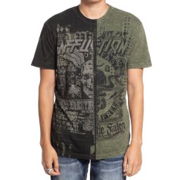 tričko pánské AFFLICTION - FALLEN OUTLAWS - A26805-OVLV