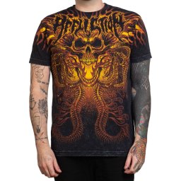 tričko pánské AFFLICTION - ELECTRIC STORM - A26649-BKLV