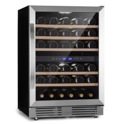 Klarstein Vinovilla 50 Duo, vinotéka, 53 l/17 lahví, 2 zóny, 3barevné skleněné dveře