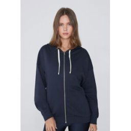 Tezenis Teplá Mikina na Zip s Kapucí Žena Modrá Größe L