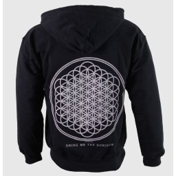 mikina pánská Bring Me The Horizon - Flower Of Life Zip - Blk - ROCK OFF - BMTHHD01