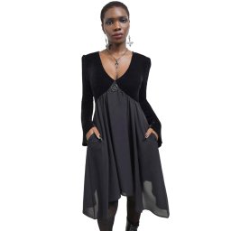 šaty dámské KILLSTAR - Nyctogrim - Black - KSRA011709