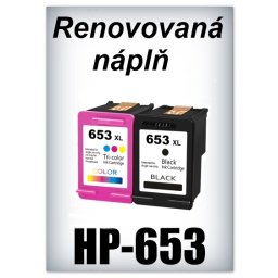 SuperNakup - Náplň do tiskárny HP-653 XL - black - renovovaná
