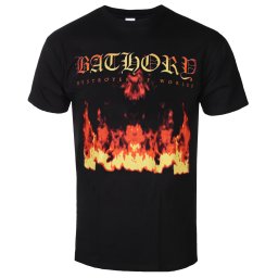tričko pánské BATHORY - DESTROYER OF WORLDS - BLACK - PLASTIC HEAD - PH13274