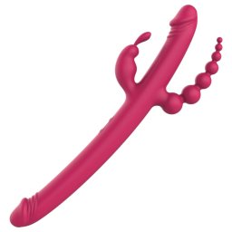 Dreamtoys Anywhere Pleasure Vibe - nabjec, 4-ramenn vibrtor (rov)