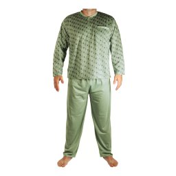 Zdeněk dlouhé pyžamo pánské V2100 khaki 3XL