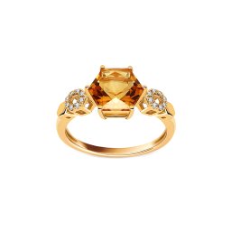 Citrinový prsten 2,04 ct s diamanty Cassandra DIHU107P