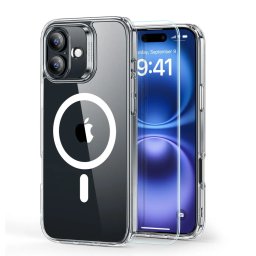 ESR Classic Hybrid Case HaloLock SET iPhone 16 Plus: Pouzdro a tvrzené sklo - Clear