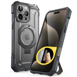 Supcase Unicorn Beetle Grip MagSafe iPhone 16 Pro - Šedá