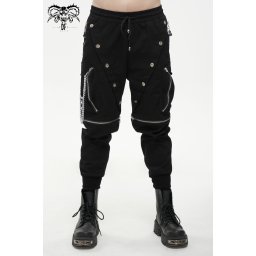 kalhoty pánské DEVIL FASHION - Gabriel Punk Studded - PT172