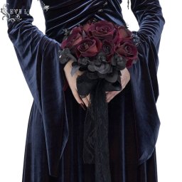 růže (kytice) DEVIL FASHION - Gothic Wedding Red Roses - EAS013