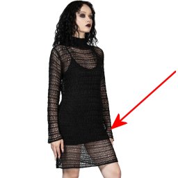 šaty dámské Black - POŠKOZENÉ - MY716