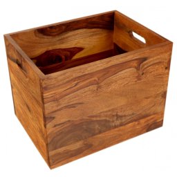 indickynabytek.cz - Koš na noviny 40x30x30 Gani z indického masivu palisandr / sheesham
