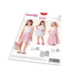 Střih Burda 9442 - Dětská jednoduchá sukně, tylová sukně
