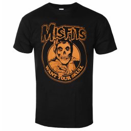 tričko pánské Misfits - Want Your Skull - BLACK - ROCK OFF - MISTS14MB