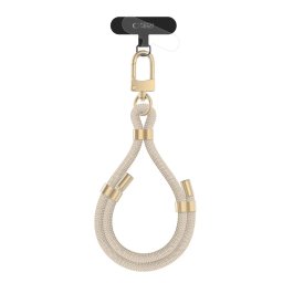 Tech-Protect C4S ROPE WRIST STRAP Šňůrka / popruh k telefonu na zápěstí - béžová