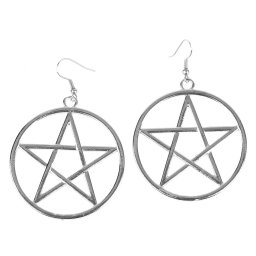 náušnice Pentagram - PSY924