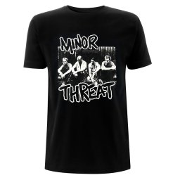 tričko pánské Minor Threat - Xerox - Black - RTMINTSBXER