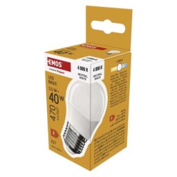 EMOS LED žárovka Basic Mini Globe / E27 / 5,5 W (40 W) / 470