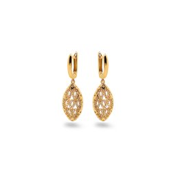 Visící náušnice s vypouklou ozdobou a zirkony Keira IZ31412