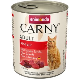 CARNY Adult čisté hovězí - VELKÁ KONZERVA pro kočky 800 g