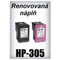 SuperNakup - Náplně do tiskáren - SADA HP-305 XL - black + HP-305 XL - color - renovované