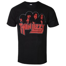 tričko pánské Thin Lizzy - Band Photo Logo - ROCK OFF - TLTS08MB