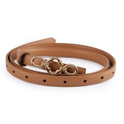Dámský pásek šíře 13 mm, 18 mm, barva 2 (šíře 13 mm) béžová zlatá