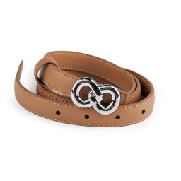Dámský pásek šíře 13 mm, 18 mm, barva 4 (šíře 18 mm) béžová stříbrná