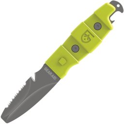 ESEE nůž s pevnou čepelí AKUA potapěčský kombinované ostří ZELENÝ