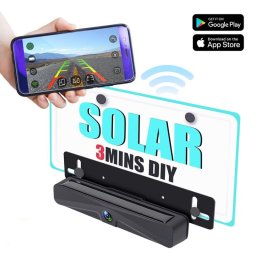 Solární FULL HD couvací bezdrátová kamera sledování přes mobil