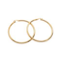 Mohutné kruhové náušnice 6cm, tloušťka 3mm IZ23162